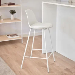 New Kave Home Barstoel Brighter (zithoogte 65cm), kleur Wit