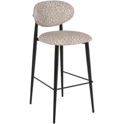 Sale Richmond Interiors Barstoel Dantes Geo stof, kleur Naturel