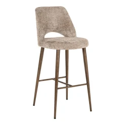 Best Richmond Interiors Barstoel Delphine Chenille, kleur (zithoogte 76cm) Naturel
