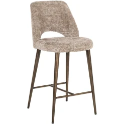 Clearance Richmond Interiors Barstoel Delphine Lovely stof, kleur Naturel (zithoogte 67cm)