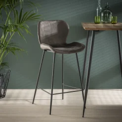 Clearance LifestyleFurn Barstoel Gael Velvet (zithoogte 67cm)