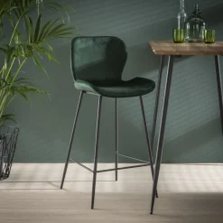 Clearance LifestyleFurn Barstoel Gael Velvet (zithoogte 67cm)