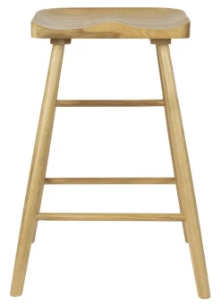 Discount ZILT Barstoel Marky Eikenhout (zithoogte 64cm)