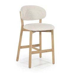 Sale Eleonora Barstoel Mikky Eikenhout en stof (zithoogte 69cm)