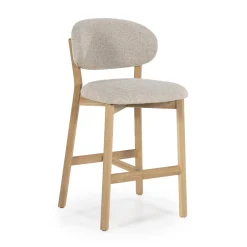 Sale Eleonora Barstoel Mikky Eikenhout en stof (zithoogte 69cm)