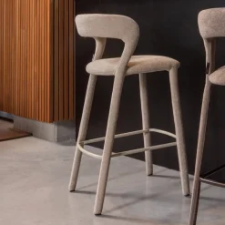 Outlet WOOOD Barstoel Noble Geweven stof (zithoogte 71cm)