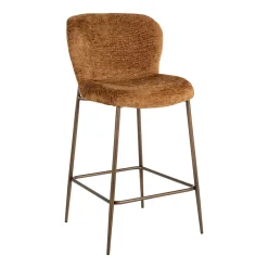 Discount Richmond Interiors Barstoel Odarby Fusion stof, kleur (zithoogte 68cm) Cognac
