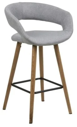 Clearance Bendt Barstoel Pia (zithoogte 65,5 cm) Lichtgrijs