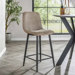 Discount LifestyleFurn Barstoel Salim Rib (zithoogte 65cm)