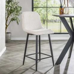 Discount LifestyleFurn Barstoel Salim Rib (zithoogte 65cm)