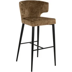 Discount Richmond Interiors Barstoel Taylor Chenille (zithoogte 76cm)