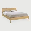 Hot Ethnicraft Bed Air Geolied Eikenhout, kleur Naturel