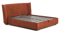 Hot Kave Home Bed Arvian Met uitklapbare bedbodem, kleur Terracotta
