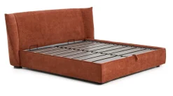 Hot Kave Home Bed Arvian Met uitklapbare bedbodem, kleur Terracotta