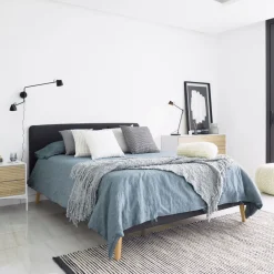 New Kave Home Bed Dyla kleur Antraciet