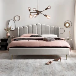 Clearance Artistiq Living Bed Harrell Velvet, 180 x 200cm