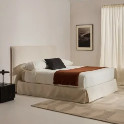 Online Kave Home Bed Jaira Chenille, kleur Wit