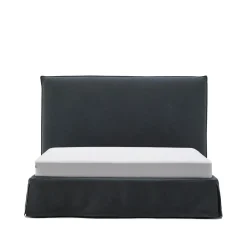 Online Kave Home Bed Jaira Linnenmix, kleur Antraciet