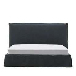 Online Kave Home Bed Jaira Linnenmix, kleur Antraciet