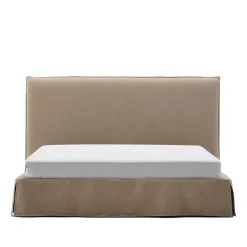 Outlet Kave Home Bed Jaira Linnenmix, kleur Taupe