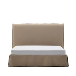 Outlet Kave Home Bed Jaira Linnenmix, kleur Taupe