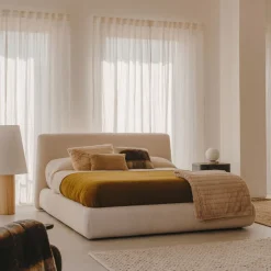 Outlet Kave Home Bed Martina Bouclé