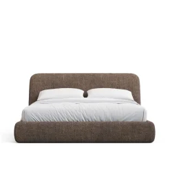 Sale Kave Home Bed Martina Bouclé, kleur Bruin