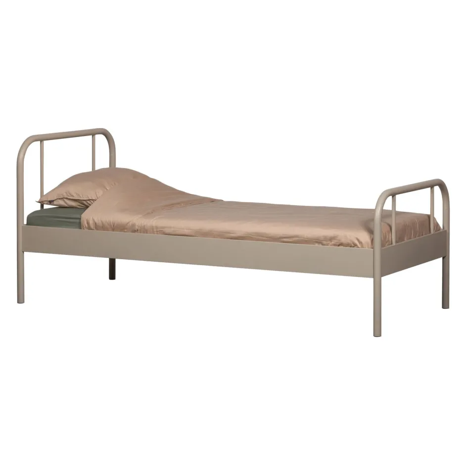 Clearance WOOOD Bed Mata 90 x 200cm, kleur Zand