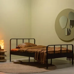 New WOOOD Bed Mees Staal, kleur Zwart