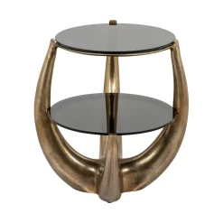 Online Richmond Interiors Bijzettafel Aida 61 x 48cm, kleur Goud