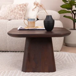 Outlet Eleonora Bijzettafel Aron Mangohout, 60 x 60cm