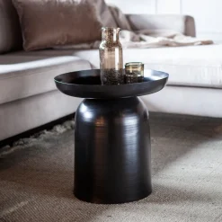 Outlet By-Boo Bijzettafel Bodie 45cm Zwart