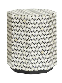 Outlet Tower Living Bijzettafel Brendola Bone inlay, 45 x 45cm