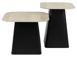 ZILT Bijzettafel Capricia Keramiek, Set van 2 stuks