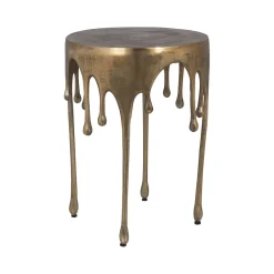 Richmond Interiors Bijzettafel Carly 43cm, kleur Brushed gold