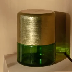 Outlet Dutchbone Bijzettafel Cave IJzer en glas, 35cm