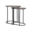 Outlet Richmond Interiors Bijzettafel Chandon Set van 2 stuks