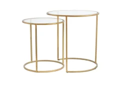 Online Light & Living Bijzettafel Duarte Set van 2 stuks