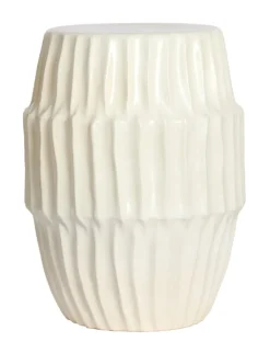 Discount Light & Living Bijzettafel Isili Keramiek, kleur Mat Wit