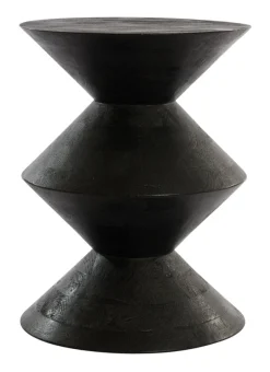 Discount Light & Living Bijzettafel Larus Mangohout, kleur Zwart