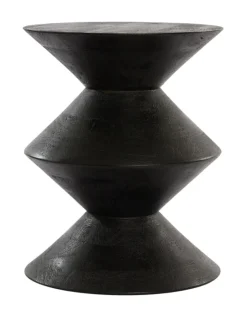 Discount Light & Living Bijzettafel Larus Mangohout, kleur Zwart