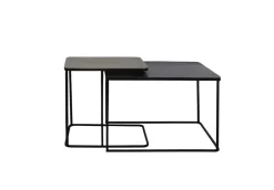 Best Light & Living Bijzettafel Lebu Set van 2 stuks, kleur Antiek koper