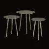 RENEW Bijzettafel Liam Set van 3 stuks, kleur Zilver