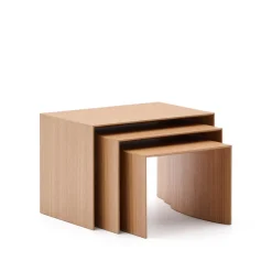 New Kave Home Bijzettafel Litto Set van 3 stuks