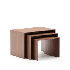 New Kave Home Bijzettafel Litto Set van 3 stuks