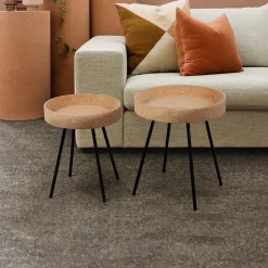 Discount Artistiq Living Bijzettafel Micayla Kurk, Set van 2 stuks