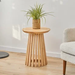 Artistiq Living Bijzettafel Nikkie Hevea hout, 40cm