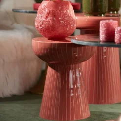 New Light & Living Bijzettafel Nunoa 35cm Koraal