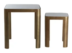 New Light & Living Bijzettafel Oxe Set van 2 stuks, kleur Antiek Brons