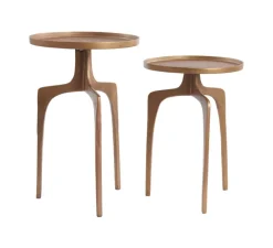 Clearance Light & Living Bijzettafel Pano Set van 2 stuks, kleur Brons